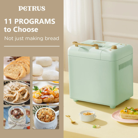 Machine à pain PETRUS : cuisson, glaces et plus encore personnalisables